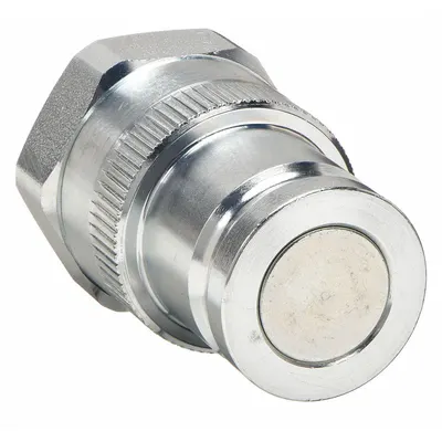 PARKER Hydraulic Quick Connect Hose Coupling: 1/2 in Coupling Size, Steel, Fluorocarbon - 71 Series Hydraulic Quick-Connect Coupling Plugs