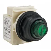SCHNEIDER ELECTRIC Pilot Light: 30 mm Panel Mounting Size, Green, LED, 9001SK Series (MPN 9001SKP35LGG31)