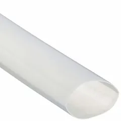 3M Heat Shrink Tubing: 0.5 in I.D. Before Shrinking, 0.25 in I.D. After Shrinking, 4 ft Lg, 100 PK (MPN FP-301-1/2-Clear-4'-Bulk). Key specifications — Color: Clear; Brand: 3M.