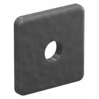 End Cap: 10 Series, Inch, 1 in x 1 in x 1 in, Black, Plastic, Unfinished, Single (MPN 10AC7730)
