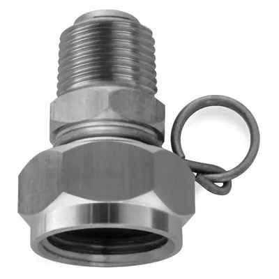 SANI-LAV N11S Stainless Steel GHT Hose Swivel Adapter - Faucet Sprayer Hose Adapters