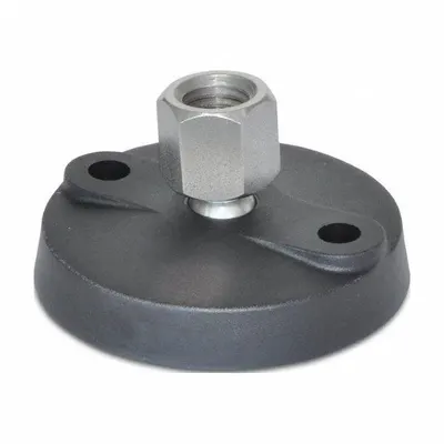 JW WINCO Swivel Female Leveling Mount, 3/8"-16, 5,000 lbf, Glass Filled Nylon - Swivel Female Leveling Mounts