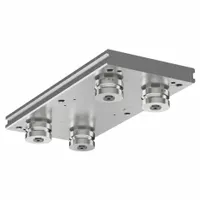 HEPCOMOTION GV3 Carriage: For 76 mm Rail Wd, Roller, GV3 Std Carriage, 54.7 mm Carriage Ht, Aluminum (MPN AU7654L400NS)