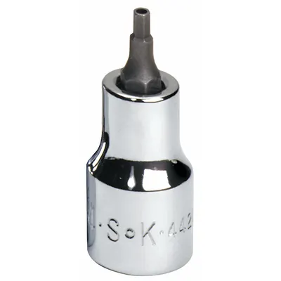 SK PROFESSIONAL TOOLS Socket Bit: 3/8 in Drive Size, Security Hex Tip, 7/64 in Tip Size - Security Hex Bit Sockets