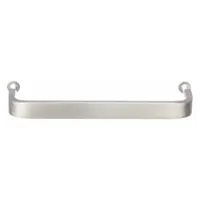 SUGATSUNE Pull Handle: Threaded Holes, Stainless Steel, Silver, #6-32 Screw Size, 0.394 in (MPN KS-435/S)