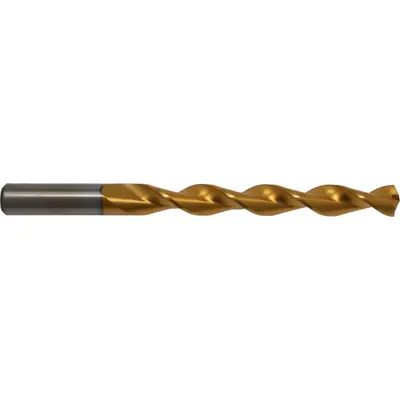 CHICAGO-LATROBE Jobber Length Drill Bit: #50, 135° Split Point, TiN-Coated HSS - Chip-Clearing High-Speed Steel Jobber-Length Drill Bits