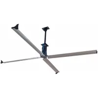 SKYBLADE Ceiling Fan: 20 ft Blade Dia, Variable Speeds, 230V AC, Three Phase, Black, STEP, 5.6 A (MPN STEP-2061-423-3)