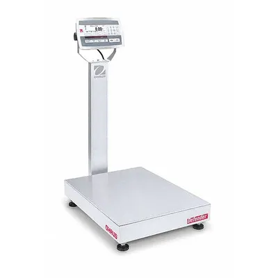 OHAUS Defender 5000 Stainless Steel Bench Scale with - Bench Scales with Column-Mounted Indicator