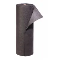 PIG Sorbent Roll: 150 ft Lg, 30 in Wd, Gray, Polypropylene, 150 ft Roll Lg, 30 in Roll Wd, Roll (MPN MAT137)