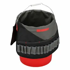 Polyester bucket tool organizer in gray with an 11 1/2 in overall diameter. Designed to hold wrenches and other hand tools securely within a standard bucket. Suitable for organizing tools on job sites, in workshops, or during maintenance tasks.