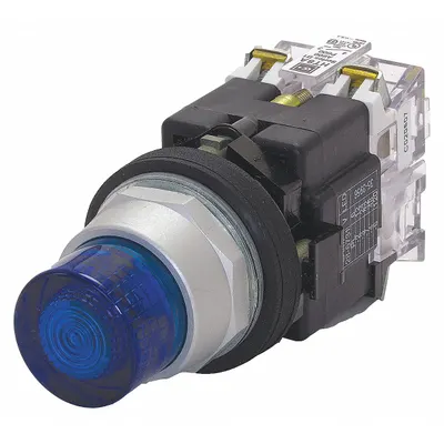 EATON Illuminated Push Button: Illuminated, Extended Profile, Metallic, 30 mm - Illuminated Extended-Length Push Buttons