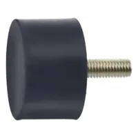 JW WINCO Vibration-Isolating Mount: Cylindrical, Natural Rubber, Male x Non-Threaded Style (MPN 352.1-51-19-3/8-55)