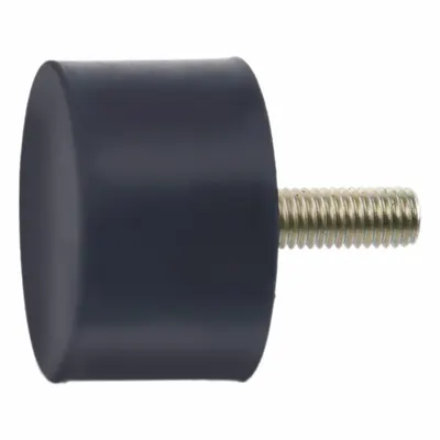 JW WINCO Vibration-Isolating Mount: Cylindrical, Natural Rubber - Male x Non-Threaded Vibration-Isolating Mounts