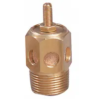 ARROW PNEUMATICS Speed Control Muffler,1/4": 1/4 in NPT, 9/16 in Hex Size, 40 micron (MPN ASP-2SC)