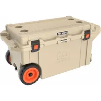 PELICAN Marine Chest Cooler: Tan, 72 Cans, 80 qt Cooler Capacity, 10 day Ice Retention (MPN 80QW-2-TAN)