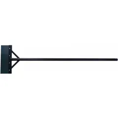 Floor scraper with a carbon steel blade and steel handle. Blade is flexible with a straight shape. Suitable for scraping adhesives, coatings, and debris from floors in industrial settings.