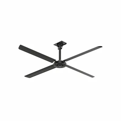 HUNTER INDUSTRIAL Ceiling Fan: 55,106 cfm Airflow, 10 ft Blade Dia, Variable Speeds, 120V AC - Industrial HVLS Ceiling Fans