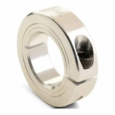 RULAND MANUFACTURING Shaft Collar: 1-Piece, Metric, Round, Clamp-On, 75 mm Bore Dia - Aluminum Shaft Collars