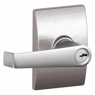 SCHLAGE F51A ELA 626 CEN Office Lever Lockset, Chrome - Office Lever Locksets
