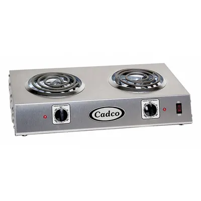 CADCO Hot Plate: 2 Elements, Tubular, 6 in Heating Element Dia, 5,630 BtuH Heating Capacity - Electric Hot Plates