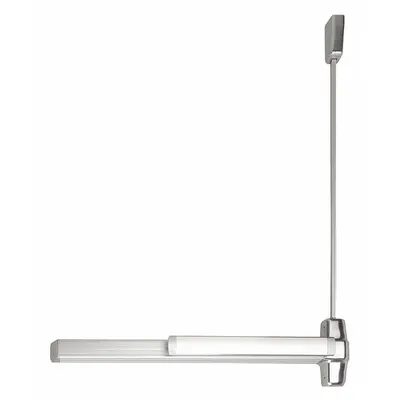 VON DUPRIN 9927EO-F 3 26D LBR Surface Vertical Rod Push Bar, Chrome - Surface Vertical Rod Push Bars
