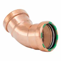 QUICKFITTING SUREPRESS Crimp Elbow: 45° Elbow, 2 1/2 in CTS x 2 1/2 in CTS size, Copper, EPDM O-Ring (MPN SPWE77-45R)