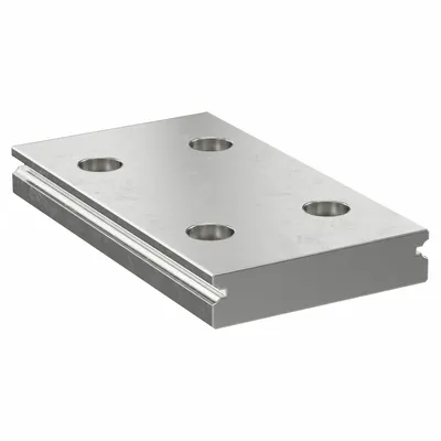 NB Guide Rail: 15WB, 70 mm Overall Lg, 42 mm Overall Wd, 9.5 mm Overall Ht - NB SEB Miniature Linear Guide Rails