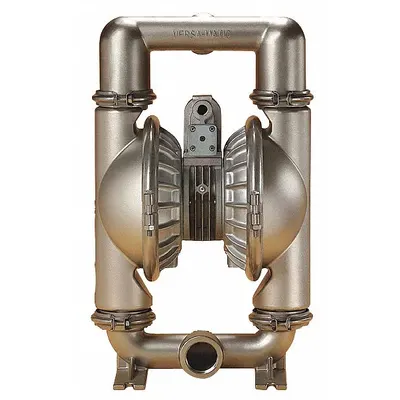 VERSAMATIC Double Diaphragm Pump: 316 Stainless Steel Body, 2 in, NPT Connection - Stainless Steel Housing AODD Pumps