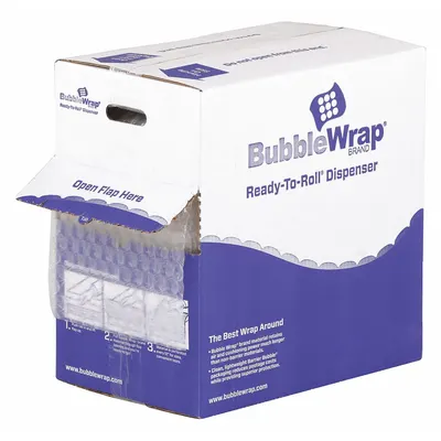 OEM Bubble Roll Dispenser Pack: 3/16 in Bubble Size - Parcel-Ready Bubble Rolls