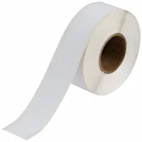 Continuous Label Stock: 1 1/8 in x 100 ft, Polyester, White (Matte), Indoor (MPN J20C-1125-2475)