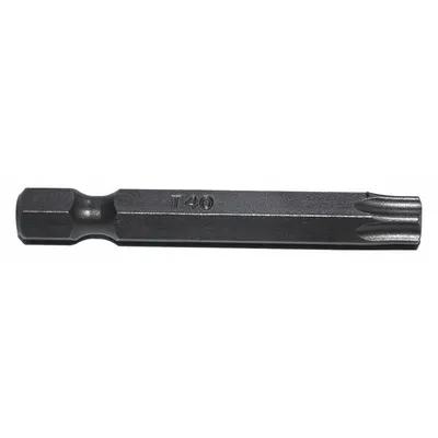 ZEPHYR Power Bit: Power Bit, T40 Bit Size, Imperial, Torx Head, T40 Bit Industry Size - Power Torx Bits