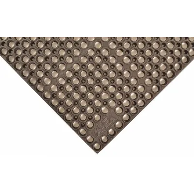 NOTRAX Antifatigue Mat: Antimicrobial, 39 in x 58 in, 7/8 in Thick, Raised Rings - Antimicrobial Drainage Mats