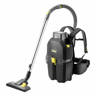 KARCHER Backpack Vacuum: 85 cfm Air Flow, 11 lb Wt, 65 dB Sound Level - Cordless Backpack Vacuums