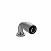PARKER Hydraulic Crimp Fitting: Steel x Steel, 45° Elbow, -16 For Hose Dash Size, Genderless, Swivel (MPN 14N77-20-16)