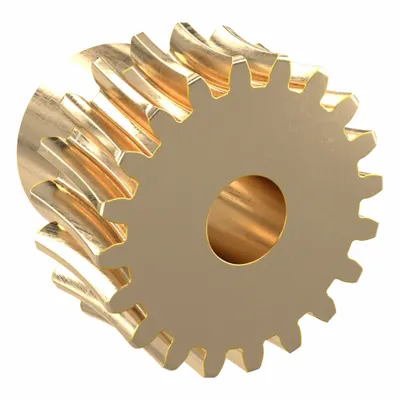 KHK GEARS Worm Wheel: Reduction Ratio 10, Module m 0.8, Right Hand, 20° Pressure Angle - Metric Worm Wheels