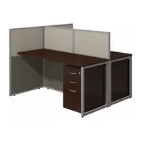 BUSH BUSINESS FURNITURE Modular Cubicle Workstation: 45 in Overall Ht, 60 in Overall Wd, Cherry (MPN EOD460SMR-03K)