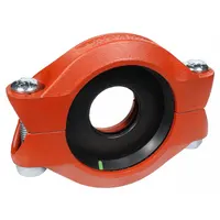 GRUVLOK Clamp Coupling: Bolted, 4 in x 2 in, Ductile Iron, EPDM Seal, 500 psi, 8 7/8 in Overall Lg (MPN 0390009421)