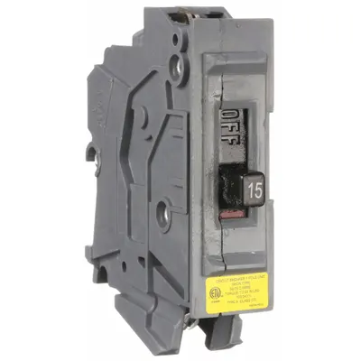 WADSWORTH Miniature Circuit Breaker: 15 A Amps, 120V AC, 1 in Wd, 10kA at 120V AC - Wadsworth Miniature Circuit Breakers