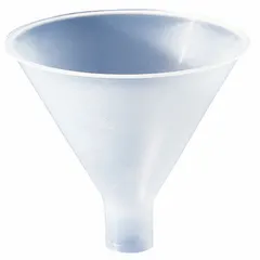 Borosilicate Glass Powder Funnel, 70.2 mm Diameter, 47.83 mm Stem Length, Colorless