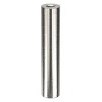 Round aluminum standoff with female threading on both ends, used to create fixed spacing between panels or components in electronic enclosures, control cabinets, and industrial assemblies. Plain finish. Overall length 1-1/4 in. Supplied in a pack of 10