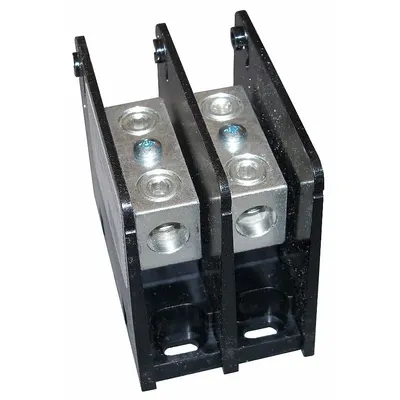 MERSEN Power Distribution Block: Open, Lug, Lug - Open Blocks with Lugs