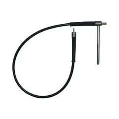 Stainless steel shaft with PTFE/stainless steel construction and one blade, designed for overhead stirring applications. Compatible with HEIDOLPH model 036093070. Used for mixing, blending, and homogenizing liquids in laboratory processes.