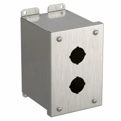 HAMMOND 1437SSB Enclosure for 30mm Operators, 304 Stainless Steel, NEMA 4/4X - Enclosures for 30mm Operators