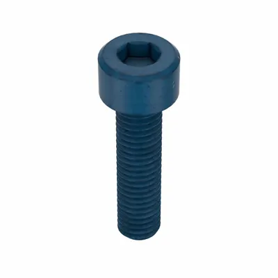METRIC BLUE Socket Head Cap Screw: M5x0.80 Thread Size, 20 mm Lg, Std, Blue Phosphate - Metric System Standard Socket Head Cap Screws