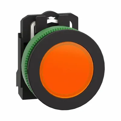 SCHNEIDER Pilot Light: 30 mm Panel Mounting Size, Orange, LED - LED Pilot-Lights