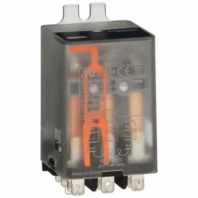 SCHNEIDER Flange Mount Relay: Surface (Side Flange) Mounted, 10 A Current Rating - Surface-Mounted Relays