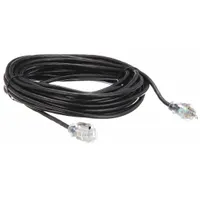 APPROVED VENDOR Extension Cord: Outdoor Use, 50 ft Lg, Outlet, 5-15P, 16/3, SJTW, Black, 125V AC