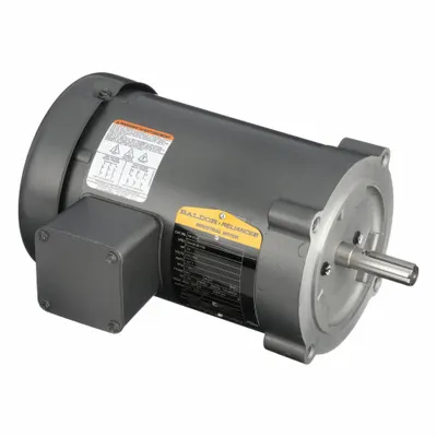 BALDOR General Purpose Motor: C-Face Mount, Totally Enclosed Fan Cooled, 1/3 hp - C-Face 3-Phase General Purpose AC Motors