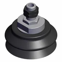 SMC Vacuum Pad: Bellows, M16X1.5, 80 mm Pad Dia, NBR, Black, 50, 78.5 mm Pad Ht, ZPT (MPN ZPT80HBN-A16)