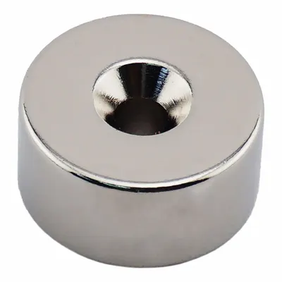 OEM Ring Rare Earth Magnet, 1 in OD, 0.5 in Thick, 45.55 lbf Pull - Ring Rare Earth Magnets